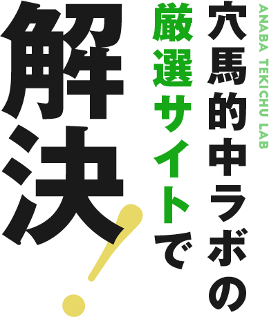 穴馬的中ラボの厳選サイトで解決！